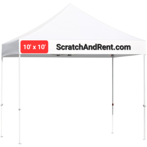White 10 x 10 pop-up canopy