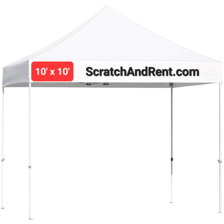 White 10 x 10 pop-up canopy